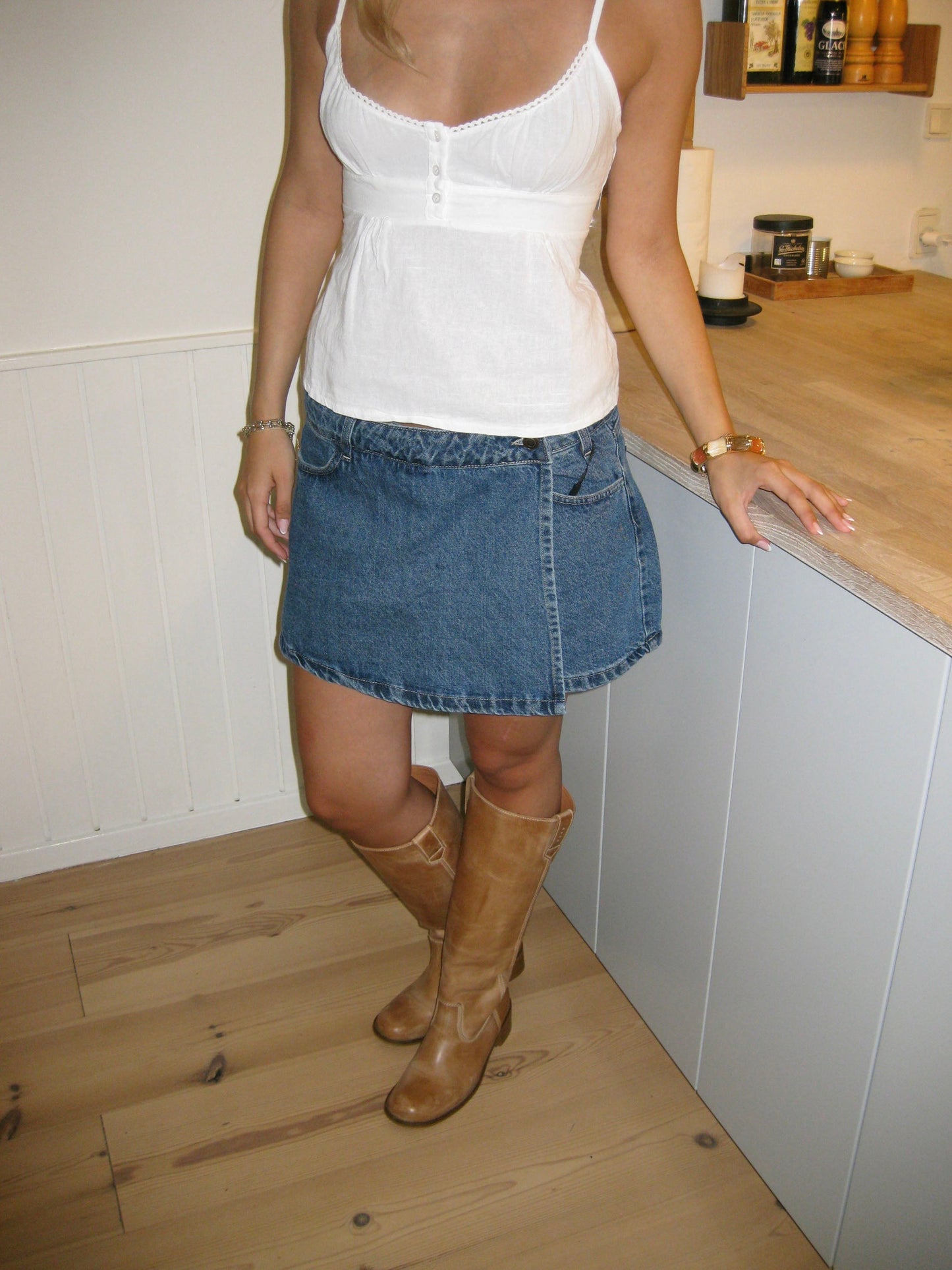 Amilie denim skorts - Blå