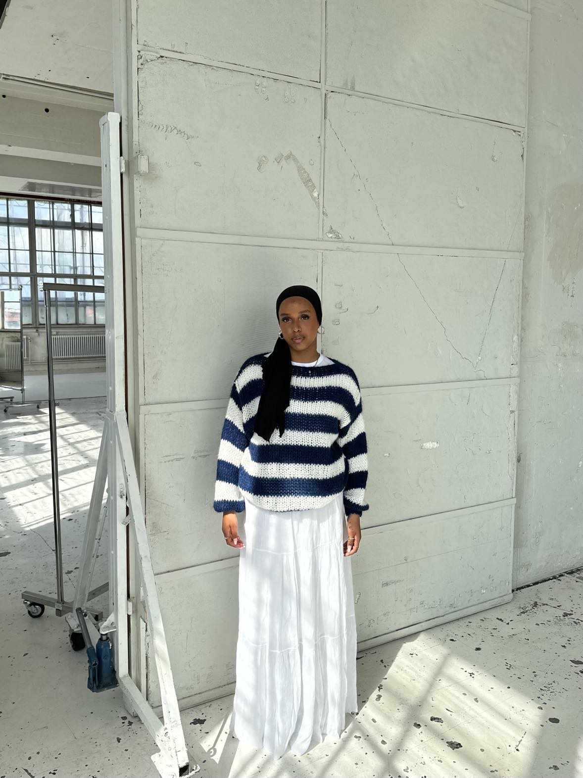 Kiera long skirt - White