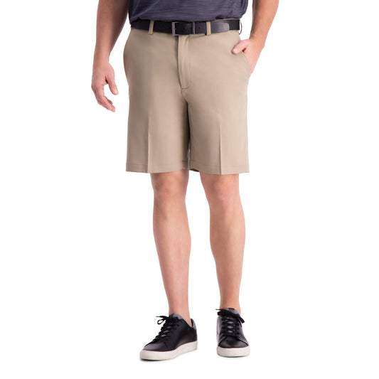 Men's Cool 18 Pro Straight Fit Flat Front 4-Way Stretch Expandable Waist Shorts
