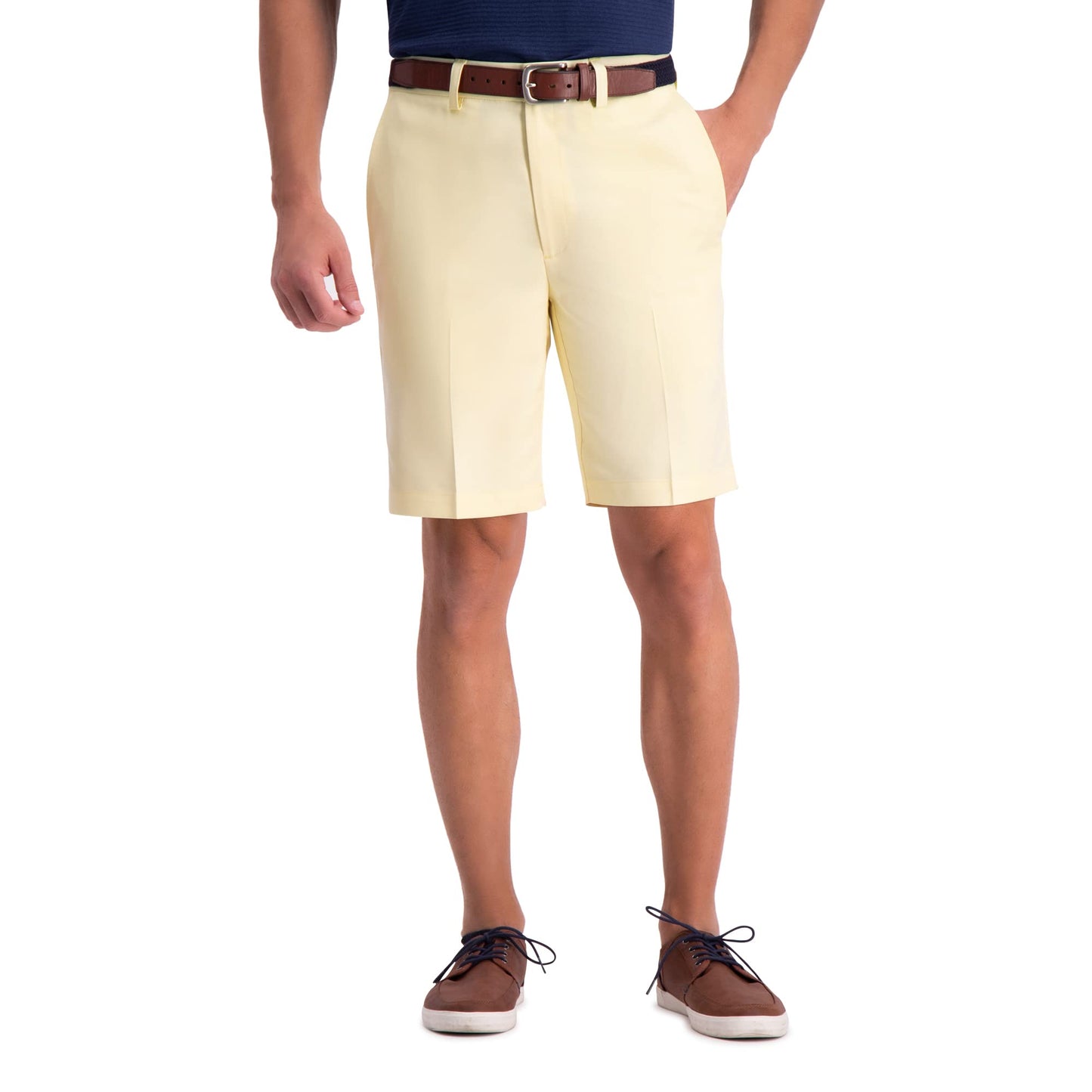 Men's Cool 18 Pro Straight Fit Flat Front 4-Way Stretch Expandable Waist Shorts