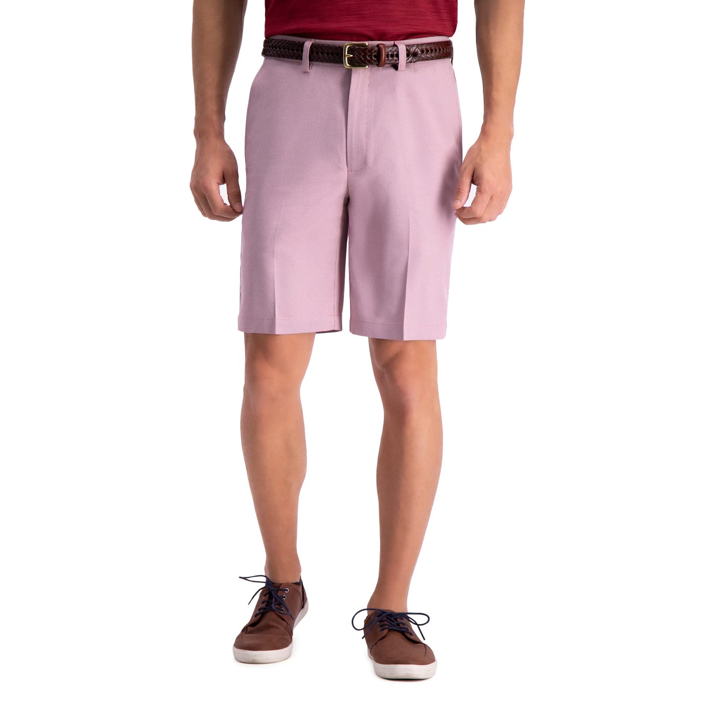 Men's Cool 18 Pro Straight Fit Flat Front 4-Way Stretch Expandable Waist Shorts